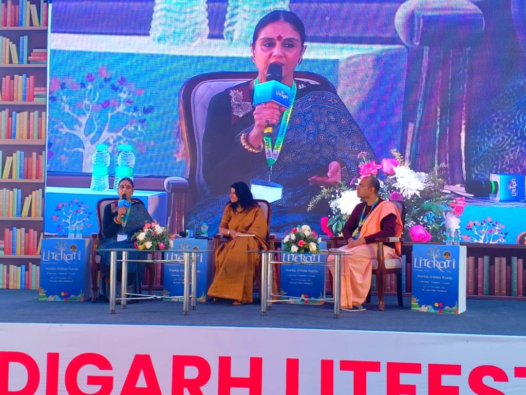 Mythological writer Shalini Modi and spiritual guru Krishnapad Das Ji interact on Spiritual Cards  Stories of Change and Choice